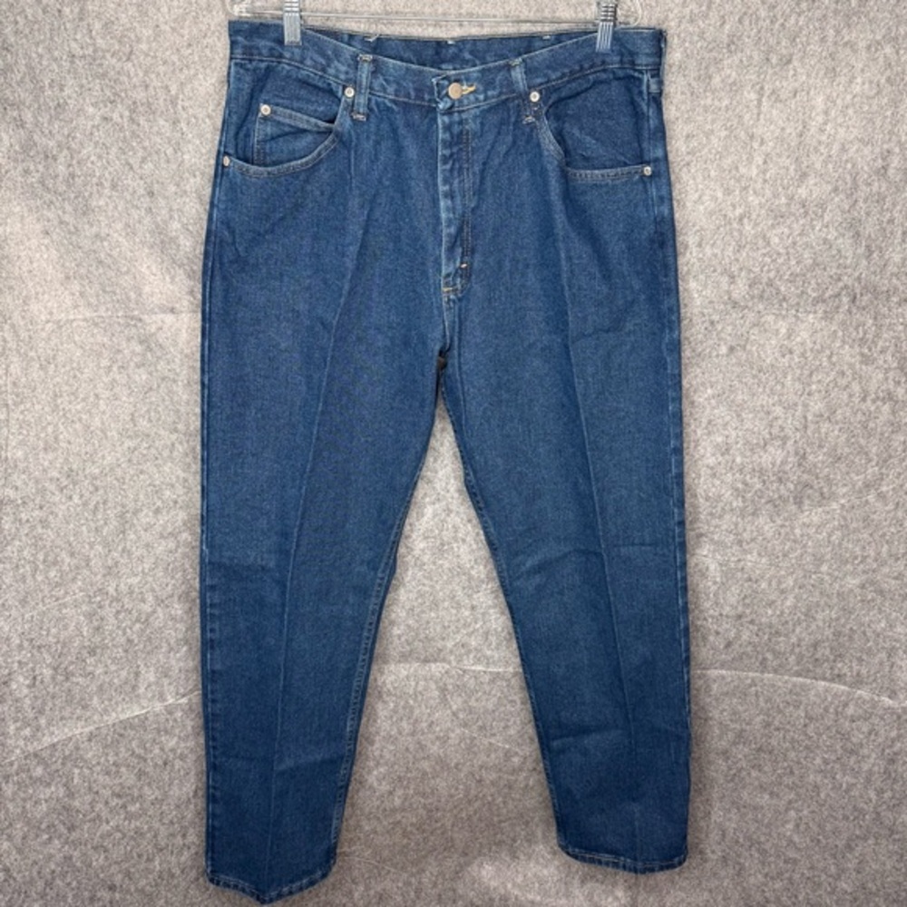 Wrangler Men’s Five Star Premium Denim Relaxed Fit Jeans‎ Set of 2- Sz 36x32 - Picture 2 of 14